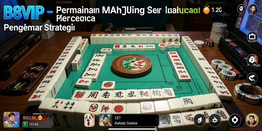 Tampilan gameplay Mahjong yang menarik di B8VIP.