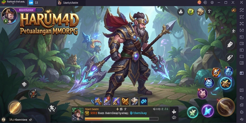 Tampilan gameplay HARUM4D yang menakjubkan dan seru.