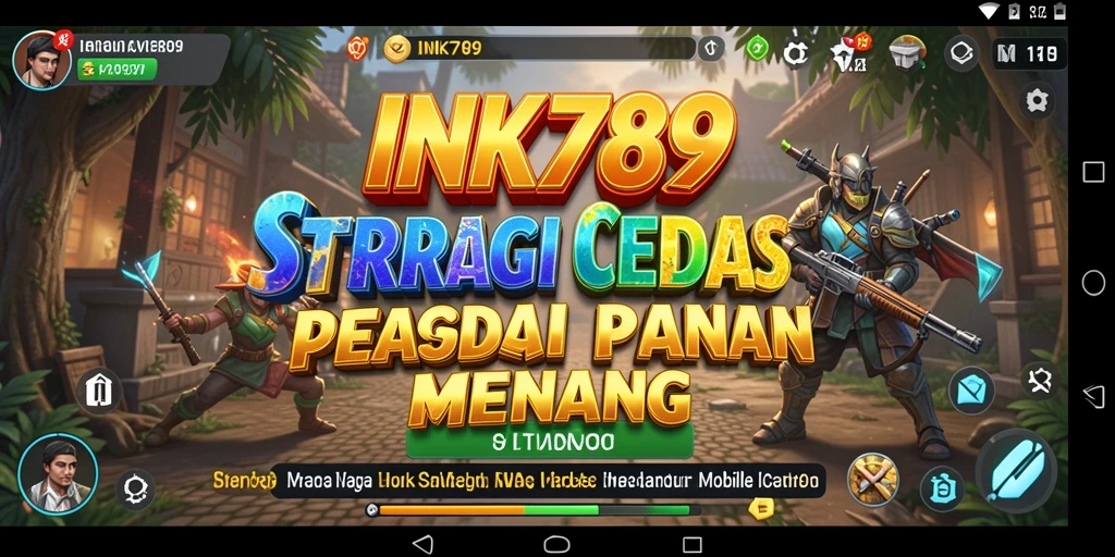 Tangkapan layar utama INK789 menampilkan aksi strategi yang intens.