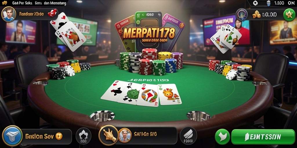 Tampilan menarik dari gameplay Poker di MERPATI178.