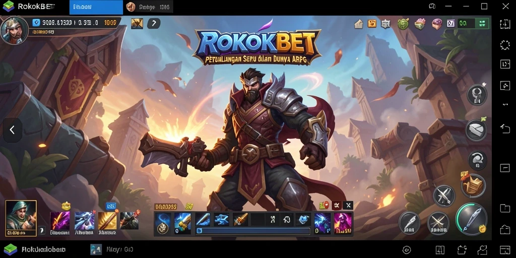 Screenshot gameplay ROKOKBET dengan petualangan seru di dunia ARPG.